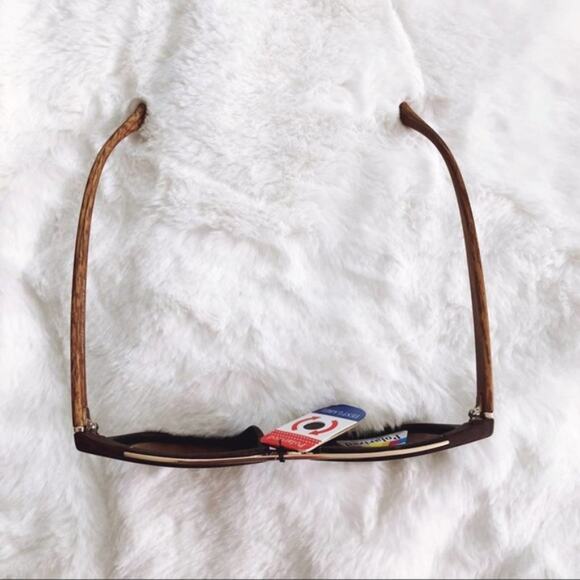 Ashe Dark Brown Wooden Polarized Sunglasses - Picture 7 of 9